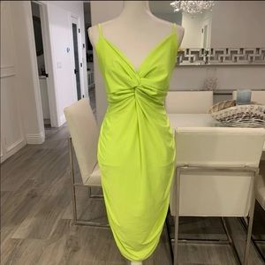 NWT 3X Neon Forever21 Front Knot Bodycon